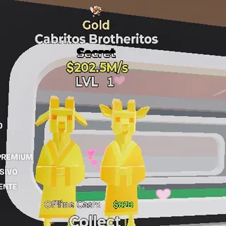 GOLD CABRITOS BROTHERITOS STEAL THE BRAINROT FORTNITE