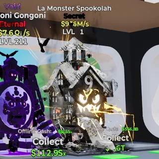 GOTHIC LA MONSTER SPOOKOLAH 976M/s LVL 1 FORTNITE STEAL THE BRAINROT