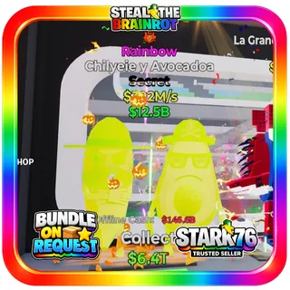 Rainbow Chiliyeie y Avocadoa Secret Fortnite Steal The Brainrot