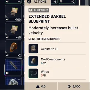Extended Barrel blueprin