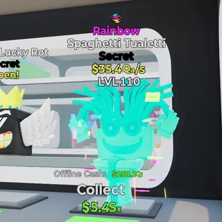 Rainbow Spaghetti Tualetti 1 Trait 35.4Qa/s Steal the Brainrot Fortnite