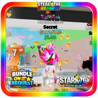 Carnival Coccoblade Secret 112.5M/s Fortnite Steal The Brainrot