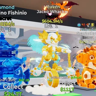 HEAVEN JACKO WHACKO 604.5M/s LVL 1 FORTNITE STEAL THE BRAINROT