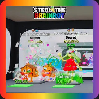 Fortnite Steal The Brainrot Secret Bundle 2 Brainrots Sekolitos + Acerolinha 2 Traits