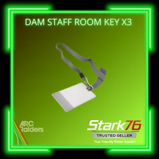 Dam Staff Room Key x3