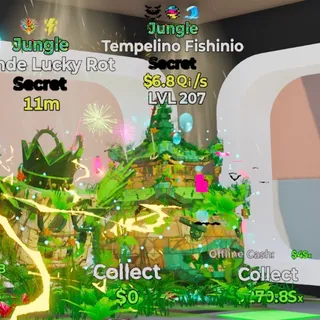 JUNGLE TEMPELINO FISHINIO 6.8QI/S LVL 207 FORTNITE STEAL THE BRAINROT