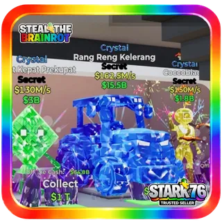 Crystal Rang Reng Kelerang 1 Trait 162.5M/s Fortnite Steal The Brainrot