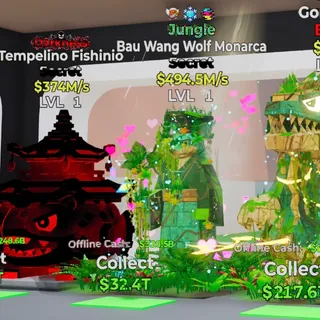 JUNGLE BAU WANG WOLF MONARCA 494.5M/S LVL 1 FORTNITE STEAL THE BRAINROT