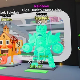 RAINBOW GIGA BONITO CANNOINITO STEAL THE BRAINROT FORTNITE