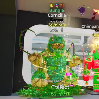 JUNGLE CORNZILLA 3 TRAITS 989M S LVL 1 FORTNITE STEAL THE BRAINROT