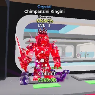 CRYSTAL CHIMPANZINI KINGINI STEAL THE BRAINROT FORTNITE