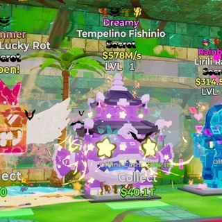 DREAMY TEMPELINO FISHINIO 578M/S LVL 1 FORTNITE STEAL THE BRAINROT