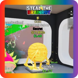 Fortnite Steal The Brainrot Gold Cornball Sahur Secret 17.8M/s