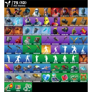 Fortnite: 15 SKINS | Calamity | Zenith | Frostbite | Lynx | Frozen Raven + 300 VB ✅ All Platforms ✉️ Full Access