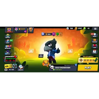 Brawl Stars: 15571 Trophies 35 Brawlers Crow | Surge | Brock | Shelly | Tara | Colt + 8147 Gold ✅ Auto Delivery ✉️ Full Access