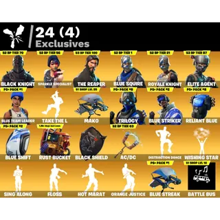 28 SKINS Black Knight | The Reaper | Sparkle Specialist | Floss | Mako ✅ All Platforms ✉️ Full Access (Mail Changeable)
