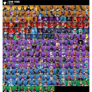 Fortnite: 219 SKINS Kratos | Leviathan Axe | Rogue Agent | Jordan Skins | Blue Team Leader ✅ All Platforms ✉️ Full Access