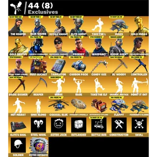 206 SKINS Save The World Founder's Deluxe Edition | The Reaper | Blue Squire ✅ All Platforms ✉️ Full Access (Mail Changeable)
