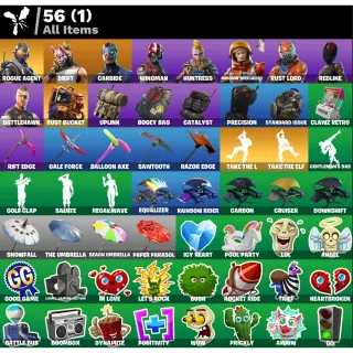 Fortnite: 9 SKINS Take The L | Rogue Agent | Carbide | Drift | Rust Lord + 150 VB ✅ All Platforms ✉️ Full Access