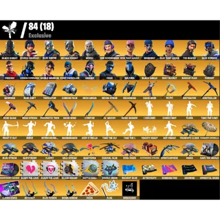 Fortnite: 116 SKINS  Black Knight | The Reaper | Floss | Mako - Save The World Founder's Deluxe ✅All Platforms ✉️ Full Access