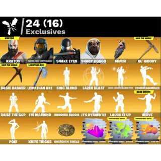 Fortnite: 164 SKINS Kratos | Leviathan Axe | Master Chief (Matte Black) | Snake Eyes ✅ All Platforms ✉️ Full Access