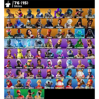 Fortnite: 76 SKINS Travis Scott | Fishstick (World Cup) | End Zone | Rogue Agent | Trilogy ✅ All Platforms ✉️ Full Access