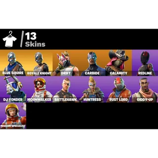 Fortnite: 13 SKINS Blue Squire | Royale Knight | Take The L | The Worm ✅ All Platforms ✉️ Full Access (Mail Changeable)