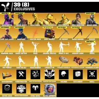 152 skins | OG STW | Dark Vertex | Travis Scott | Gold Midas | Aura Analyzer | Rogue Agent | Cactus Jack (TEST)