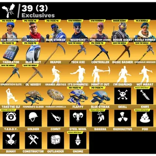 Fortnite: 72 SKINS Save The World Founder's Ultimate Edition | Royale Bomber | Blue Team Leader ✅ All Platforms ✉️ Full Access