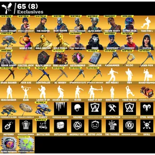 125 SKINS Black Knight | Travis Scott | Axehammer + Save The World Founder's Deluxe 310 Max ✉️ Full Access (Mail Changeable)