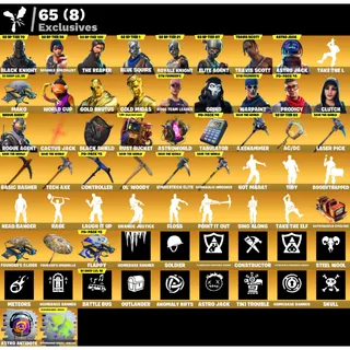Fortnite: 125 SKINS Black Knight | Travis Scott | Axehammer + Save The World Founder's 310 Max ✉️ Full Access (Mail Changeable)