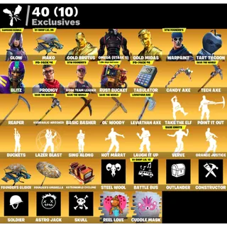 Fortnite: 144 SKINS  Glow | Leviathan Axe + Save The World Founder's Super Deluxe✅All Platforms✉️Full Access(Mail Changeable)