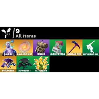 Fortnite: 1 SKINS Galaxy | Galactic Disc | Stellar Axe | Discovery + 100 VB ✅ All Platforms ✉️ Full Access