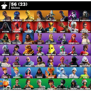 Fortnite: 56 SKINS Travis Scott | Astro Jack | Gold Midas | Head Banger ✅ All Platforms ✉️ Full Access