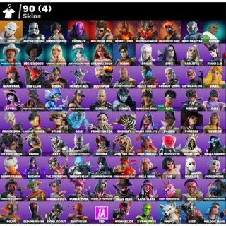 Fortnite: 90 SKINS Snap | Captain Phasma | Polus | Prowler | Gunnar | Roast Lord + 1200 VB  ✅ All Platforms ✉️ Full Access