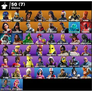 Fortnite: 50 SKINS Astro Jack | Merry Mint Axe | Luxe | Catalyst + 600 VB ✅ All Platforms ✉️ Full Access (Mail Changeable)