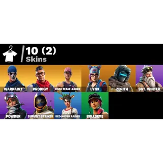 Fortnite: 10 SKINS Save The World Founder's Deluxe Edition | Lynx | Zenith | Prodigy + 2150 VB ✅ All Platforms ✉️ Full Access