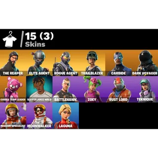 Fortnite: 15 SKINS The Reaper | Elite Agent | Take The L | Rogue Agent | Mako + 500 VB ✅ All Platforms ✉️ Full Access