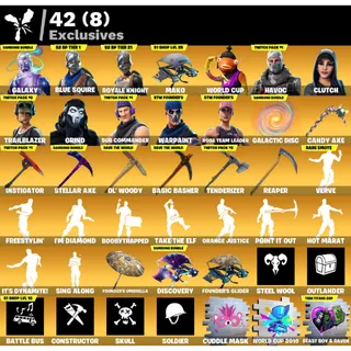 Fortnite: 138 SKINS Galaxy | Save The World Founder's Deluxe Edition | Mako ✅ All Platforms ✉️ Full Access (Mail Changeable)