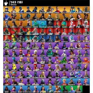 Fortnite: 143 SKINS Neo Versa | Blue Team Leader | Fresh + Save The World Founder´s Deluxe ✅ All Platforms ✉️ Full Access