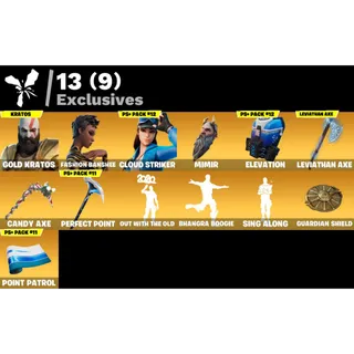 Fortnite: 64 SKINS Gold Kratos | Leviathan Axe | Fashion Banshee | Galaxia ✅ All Platforms ✉️ Full Access (Mail Changeable)