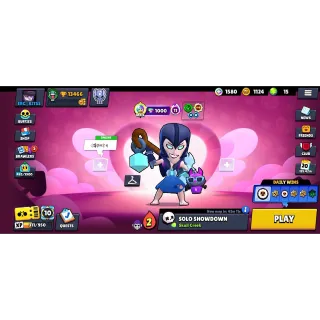 Brawl Stars: 13466 Trophies 54 Brawlers Mortis | Lou | Bea | Crow + 46 Skins + (Main Account) ✅ Auto Delivery ✉️ Full Access