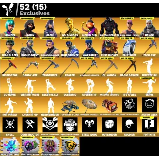 Fortnite: 222 SKINS Wonder | Ikonik | Glow | Omega (Stage 5) + Save the World's Deluxe Edition ✅ All Platforms ✉️ Full Access