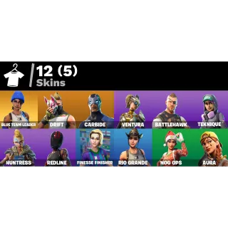 Fortnite: 12 SKINS Blue Team Leader | Drift | Carbide | Nog Ops | Aura ✅ All Platforms ✉️ Full Access (Mail Changeable)