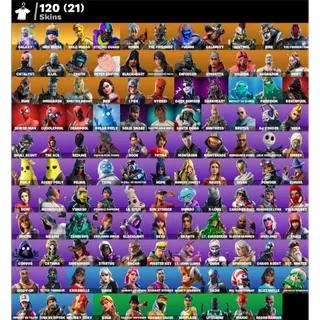 Fortnite: 120 SKINS Galaxy | Neo Versa | Gold Midas | Strong Guard + 50 VB ✅ All Platforms ✉️ Full Access (Mail Changeable)