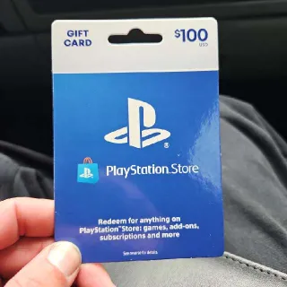 $100.00 USD PlayStation Store