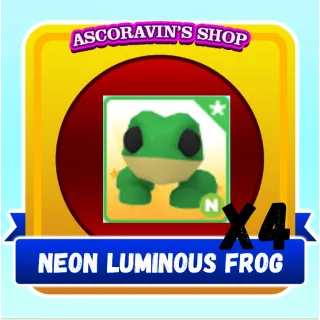 Neon Luminous Frog 4x