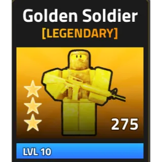 3x Golden soldier 3* - Military tycoon