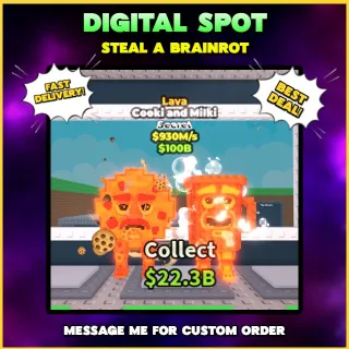 LAVA COOKI AND MILKI | STEAL A BRAINROT