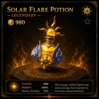 SSS SOLAR FLARE POTION | WIZARD ALCHEMY